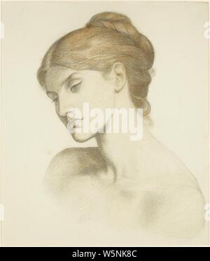 Dante Gabriel Rossetti - Lady Lilith - Studie für den Kopf. Stockfoto