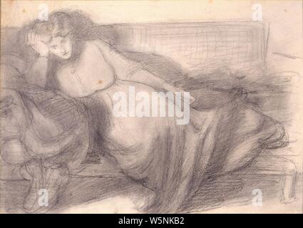 Dante Gabriel Rossetti - Mrs William Morris (1870 circa). Stockfoto