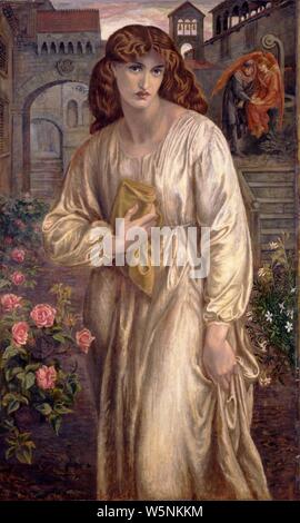 Dante Gabriel Rossetti - Anrede von Beatrice- Stockfoto