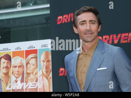 Hollywood, Ca. 29. Juli, 2019. Lee Pace, in Los Angeles Premiere der Universal Pictures Home Entertainment Inhalt Gruppe von 'Driven' an ArcLight Hollywood in Hollywood, Kalifornien am 29. Juli 2019. Credit: Faye Sadou/Medien Punch/Alamy leben Nachrichten Stockfoto