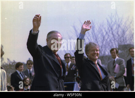 James Callaghan Premierminister von England und Jimmy Carter Stockfoto