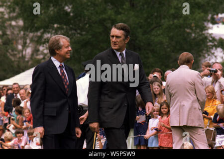 Jimmy Carter und John Fraser, Premierminister von Australien Stockfoto