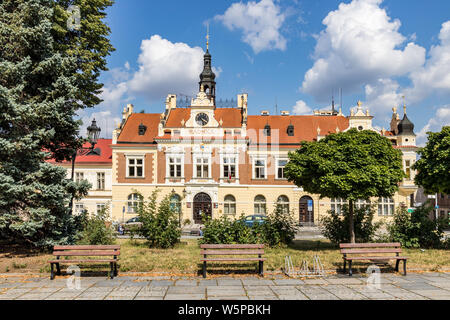 Radnice Hořovice, Stredocesky kraj, Ceska Republika/Rathaus Horovice, Mittelböhmische Region, Tschechische Republik Stockfoto