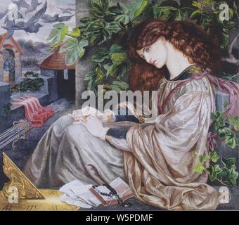 Dante Gabriel Rossetti - La Pia de Tolomei. Stockfoto