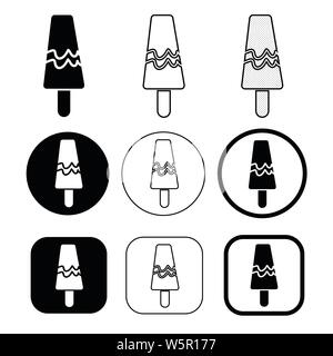 Einfache Eis Symbol Stock Vektor