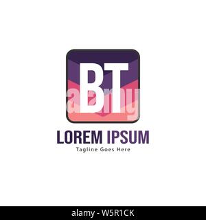 BT Schreiben Logo Design. Kreative Moderne BT Buchstaben Symbol Abbildung design Stock Vektor