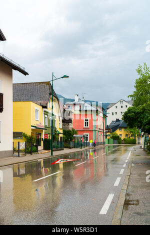 BAD ISCHL, Österreich - Juli 07, 2019: Bad Ischl ist eine österreichische Stadt östlich von Salzburg. Es ist wie ein Tor zum alpinen Seen und Berge von t bekannt Stockfoto