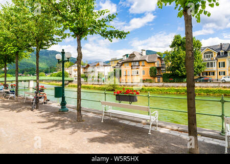 BAD ISCHL, Österreich - Juli 07, 2019: Bad Ischl ist eine österreichische Stadt östlich von Salzburg. Es ist wie ein Tor zum alpinen Seen und Berge von t bekannt Stockfoto