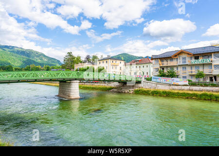 BAD ISCHL, Österreich - Juli 07, 2019: Bad Ischl ist eine österreichische Stadt östlich von Salzburg. Es ist wie ein Tor zum alpinen Seen und Berge von t bekannt Stockfoto