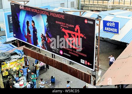 Bahnhof Andheri Mumbai Maharashtra Indien Asien Stockfoto