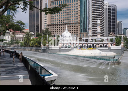 Malaysia, Kuala Lumpur: Freitag Moschee bin asjid Jamek", an der Mündung des Klang und Gombak Fluss Stockfoto
