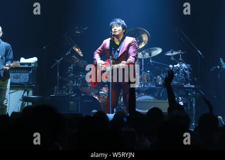 Japanische Sängerin und Songwriterin ASKA Aska führt während der Tournee 2019 in ASKA - Asien Tour in Hong Kong, China, 16. Juni 2019. Stockfoto