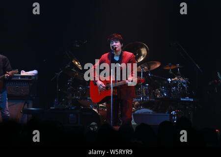 Japanische Sängerin und Songwriterin ASKA Aska führt während der Tournee 2019 in ASKA - Asien Tour in Hong Kong, China, 16. Juni 2019. Stockfoto