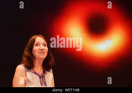 Deutsch Autor Jane Hawking, die erste Frau von spät Physiker und Autor Stephen Hawking, spricht während einer Werbeveranstaltung für ihre Tochter Lucy Hawk Stockfoto