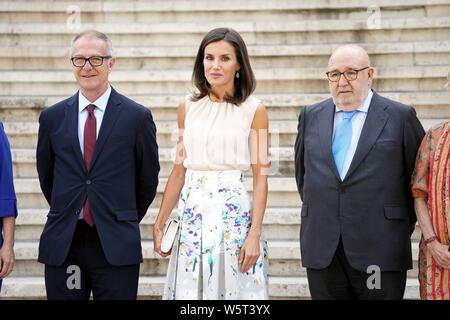 Madrid, Spanien. 30. Juli, 2019. Queen Letizia zu Besuch in der Nationalbibliothek von Spanien in Madrid, Dienstag, Juli 30, 2019 Credit: CORDON PRESSE/Alamy leben Nachrichten Stockfoto