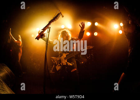 Oslo, Norwegen - 24.Juli 2019. Die amerikanische heavy metal band Soulfly führt live bei John Dee in Oslo. Hier Sänger und Gitarrist Max Cavalera ist live auf der Bühne gesehen. (Foto: Gonzales Foto - Terje Dokken). Stockfoto