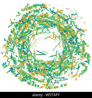 Abstrakte Rundschreiben, geometrische Swirl, Twirl, spiral Form. Spirale design Element Stock Vektor