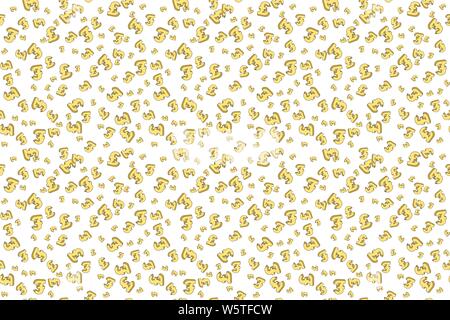 British Pound Sterling Währung. Geld fallen nahtlose Muster. Vector Illustration. Stock Vektor