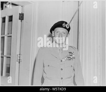 Foto von Feldmarschall Viscount Montgomery von Alamein (Bernard Montgomery). Stockfoto