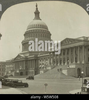 Die hervorragende Ostfassade des Capitol der Nation 1928, Washington, D.C. Stockfoto