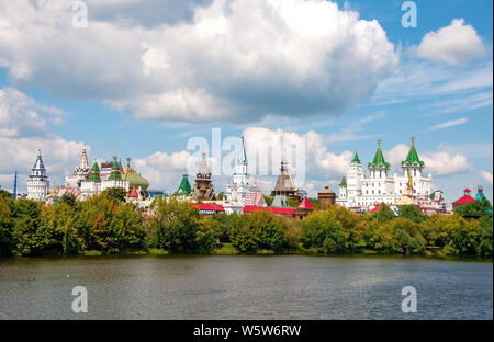 Russland, Moskau - 27. Juli 2019: Kreml in Ismailowo Stockfoto