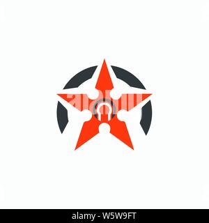 Buchstabe O Logo Monogramm design vector Template linearen Stil Stock Vektor