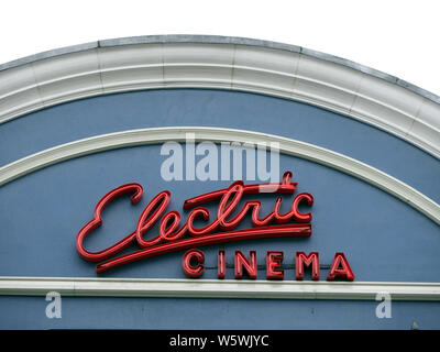 Elektrische Kino in Notting Hill, Es ist eine der ältesten Arbeiten Kinos in Großbritannien. Stockfoto