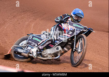 Manchester, England. 29. Juli 2019 Während der Sport Briten versichern Finale bei den Belle Vue nationalen Speedway Stadion, Manchester am Montag, den 29. Juli 2019 (Quelle: Ian Charles | MI Nachrichten) Stockfoto