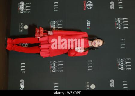 Koreanische Schauspielerin Kim Da-mi besucht die Elle Star Awards 2018 in Seoul, Südkorea, 12. November 2018. Stockfoto