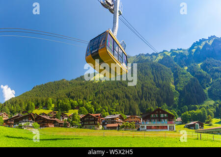 Bergdorf Wengen, Schweiz Stockfoto