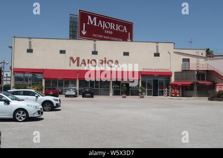 Majorica schallendes Factory Shop Mallorca. Stockfoto