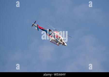 Ein Kazan Ansat Hubschrauber in Russland von Kazan Helicopters hergestellt, der während der 12. internationalen Luft- und Raumfahrt China Ausstellung, ein Stockfoto