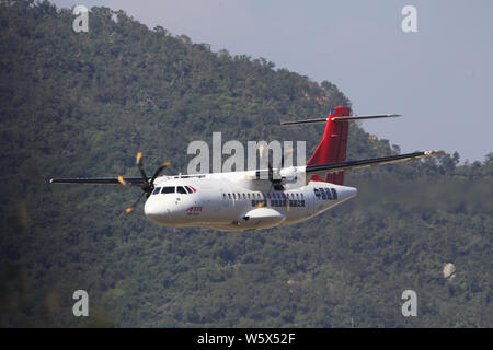 Eine ATR 42-600 der Turboprop Hersteller ATR, der während der 12. internationalen Luft- und Raumfahrt China Ausstellung, auch als Airshow Kinn bekannt Stockfoto