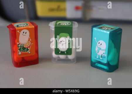 Mini tictacs Süßigkeiten. Stockfoto