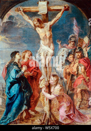 Peter Paul Rubens, Christus am Kreuz, Gemälde, 1628 Stockfoto