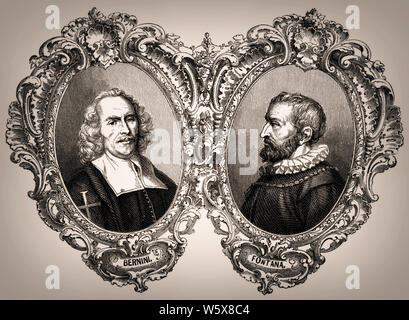 Gian Lorenzo Bernini, italienischer Bildhauer und Architekt, Prospero Fontana, Bolognese Maler Stockfoto