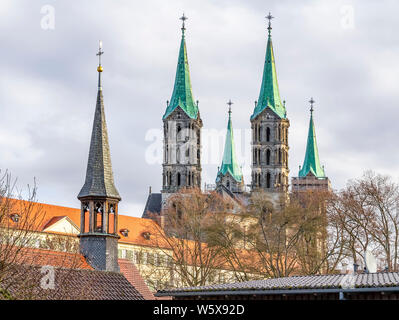 Der Bamberger Dom in Bamberg, eine Stadt in Oberfranken, Deutschland Stockfoto