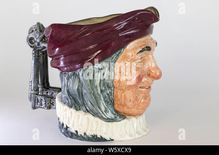 Simon, der Kellermeister Royal Doulton Charakter Krug Stockfoto