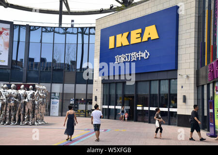 ---- Blick auf eine Einrichtungshaus von IKEA in Peking, China, 5. August 2018. Chinesische Smartphone-hersteller Xiaomi angekündigt, seine Partnerschaft mit Ikea von Stockfoto