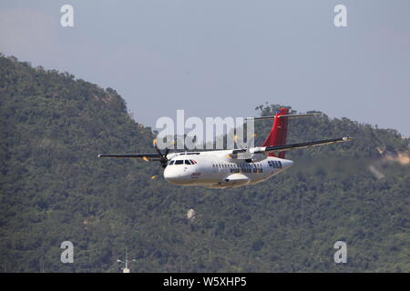 Eine ATR 42-600 der Turboprop Hersteller ATR, der während der 12. internationalen Luft- und Raumfahrt China Ausstellung, auch als Airshow Kinn bekannt Stockfoto