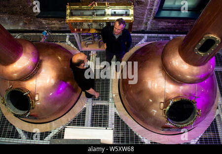 Holyrood Distillery. Portobello Beach, Edinburgh, Midlothian, Schottland. 28,07, 2019. Bild zeigt: Holyrood Distillery, die neue Whisky und Gin Destille Stockfoto