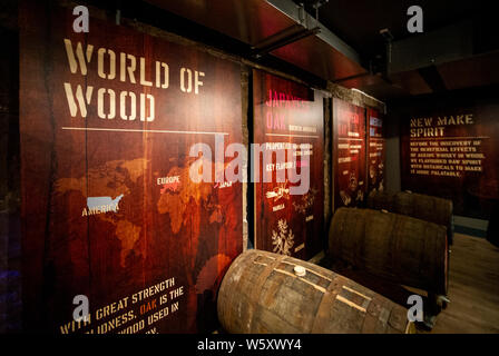 Holyrood Distillery. Portobello Beach, Edinburgh, Midlothian, Schottland. 28,07, 2019. Bild zeigt: Holyrood Distillery, die neue Whisky und Gin Destille Stockfoto