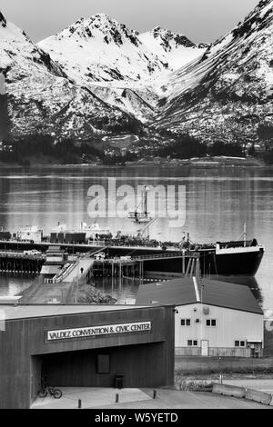 Convention and Civic Center, Valdez, Prince William Sound, Alaska, USA Stockfoto