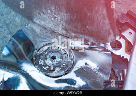 Konzept Bild, sicheres Löschen oder den Verlust von Daten Stockfoto