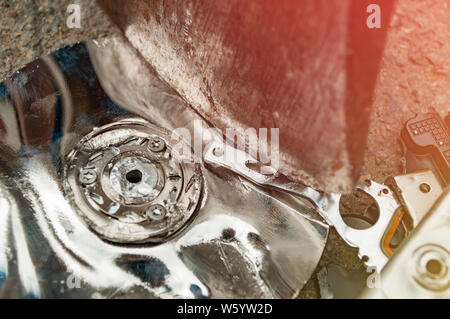 Konzept Bild, sicheres Löschen oder den Verlust von Daten Stockfoto