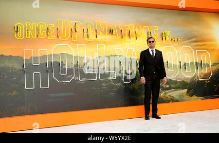 Leonardo DiCaprio an der Einmal ... In Hollywood UK Premiere in Leicester Square, London. Stockfoto