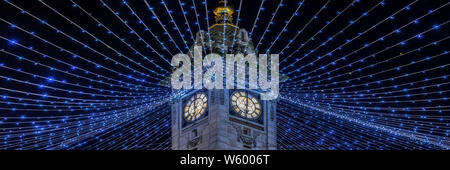 Jubilee Clock Tower Nacht in Brighton, East Sussex, Großbritannien Stockfoto