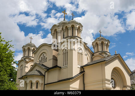 Kirche der hll. Cyrill und Methodius, der serbisch-orthodoxen Kirche - Ljubljana, Slowenien Stockfoto