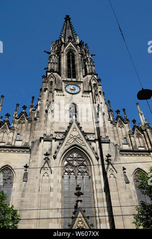 Ein Blick auf die Elisabethenkirche in Basel, Schweiz Stockfoto