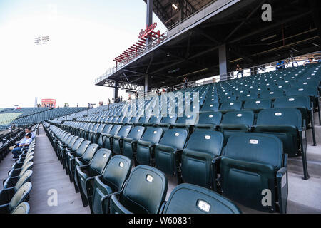 Panorámica del Estadio, gradas y Campo de Beisbol, durante el San Blas Inauguracion del Nuevo Estadio de Yaquis de Ciudad Obregon, con el Partido de Beisbol ante Naranjeros de Hermosillo. Potosinos Temporada de La Liga Mexicana del Pacifico 2016 2017 © Foto: LuisGutierrez/NORTEPHOTO.COM Stockfoto